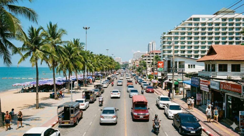    Пляжная дорога Джомтьена снова открыта для двустороннего движения