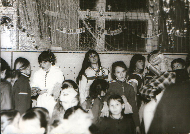 Первое празднование в новеньком спортзале