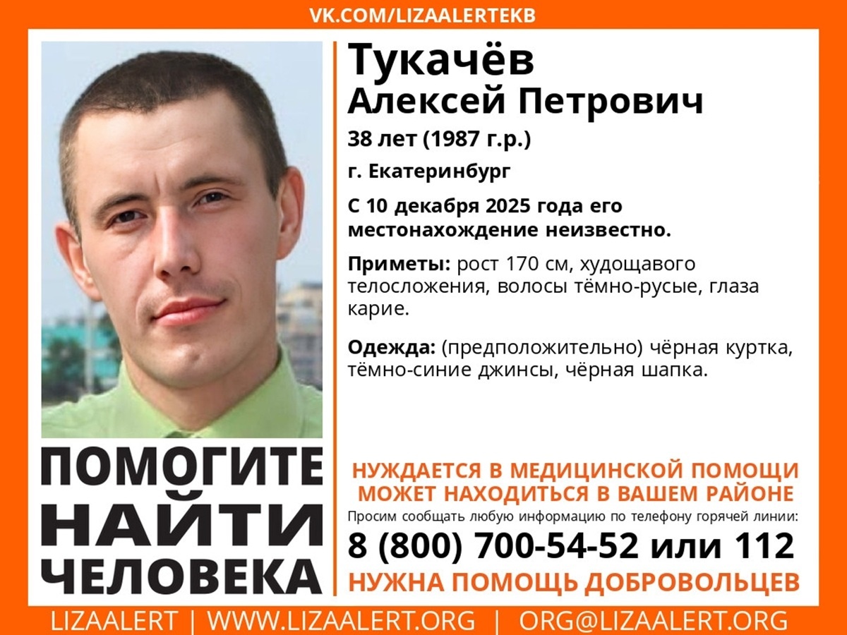 Фото: поисковый отряд «Лиза Алерт» Свердловской области  📷

