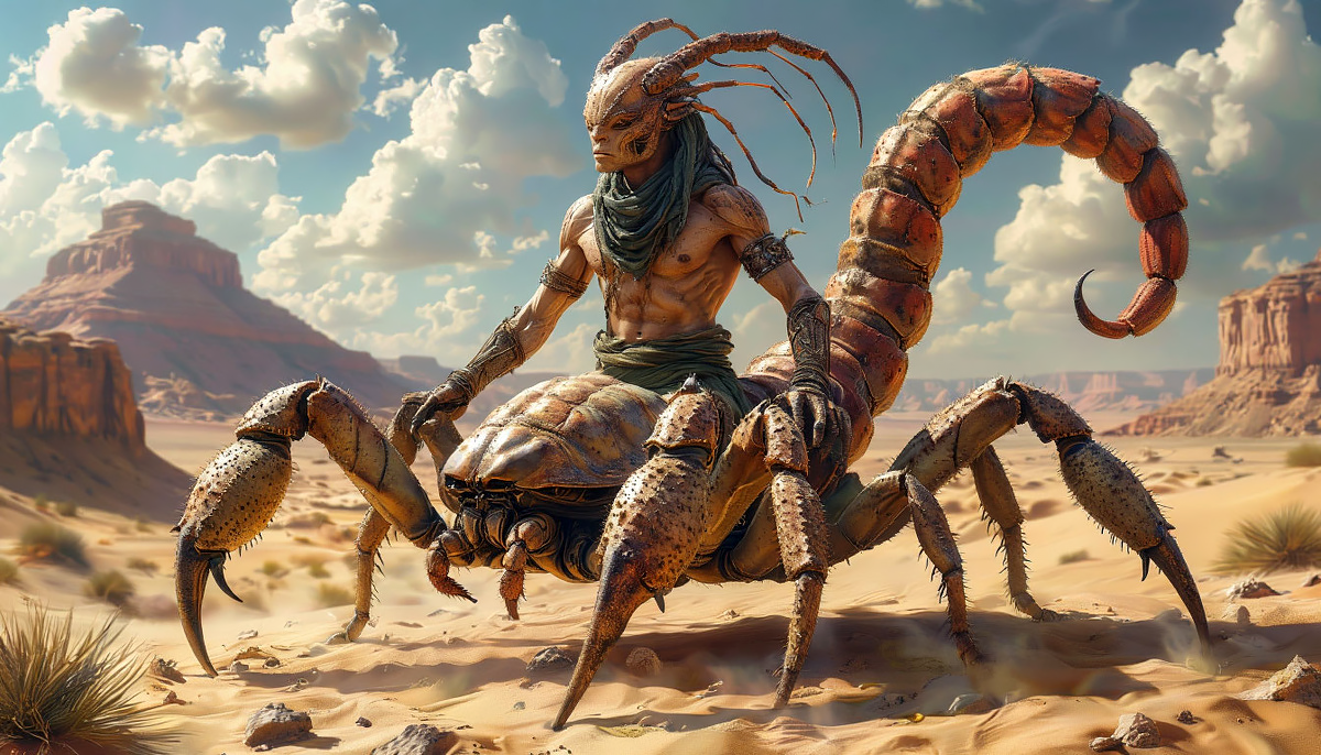 Допотопные существа жили в пустыне.