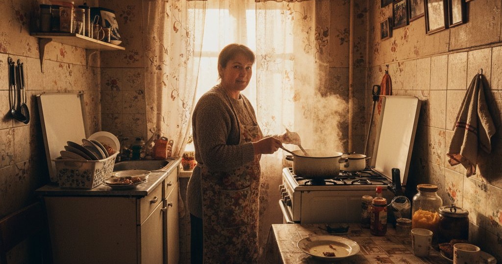 «Мам, выкинь свой суп!», — крикнула дочь и швырнула тарелку. Муж молча кивнул.