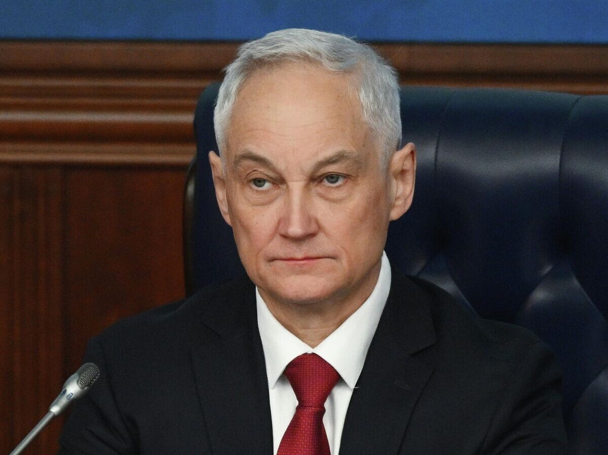    Министр обороны РФ Андрей Белоусов выступает на расширенном заседании коллегии Министерства обороны РФ | © РИА Новости / Кристина Кормилицына