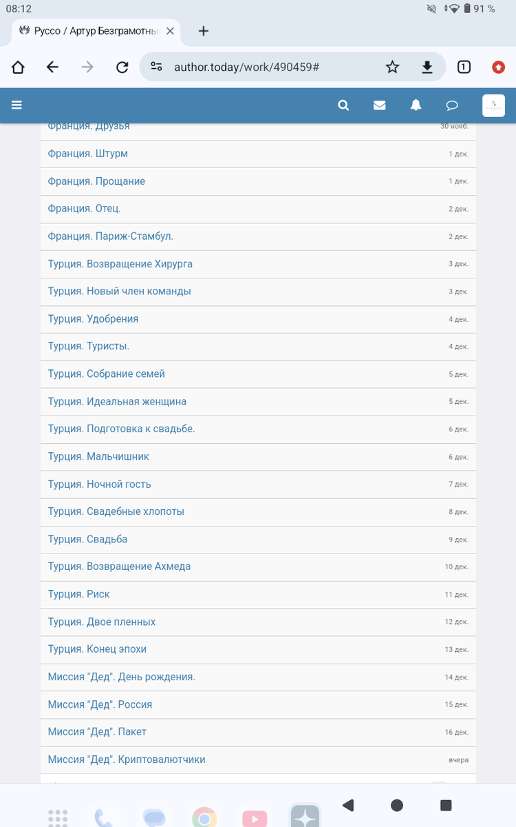 Новые главы к книге "Руссо" выходят каждый день