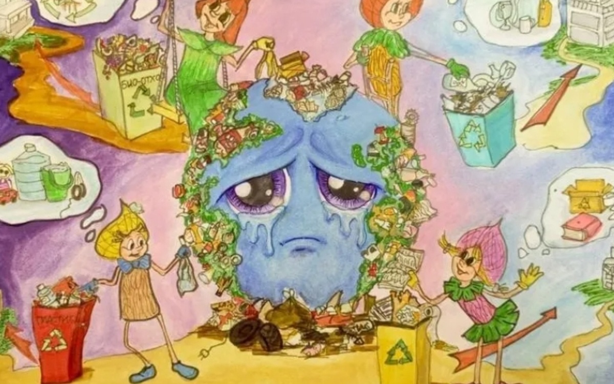    Конкурс детских рисунков о раздельном сборе собрал более 100 тысяч работ