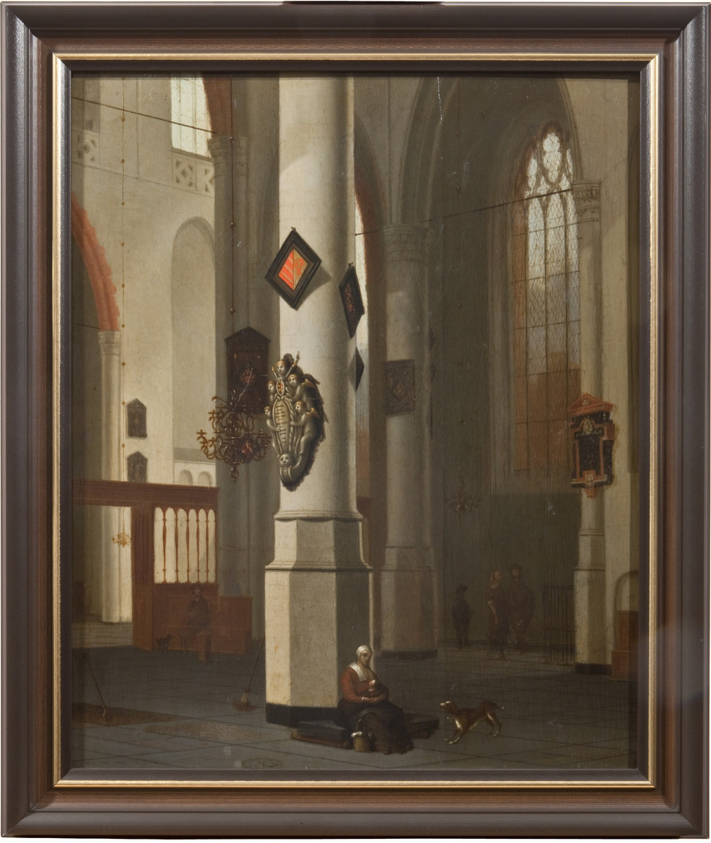 Старая церковь в Делфте.
Голландская школа. Круг Хендрика Корнелиса ван дер Влита (1611-1675)
Дерево, масло. 52,5 × 45 см
Из коллекции Государственного музея истории религии
