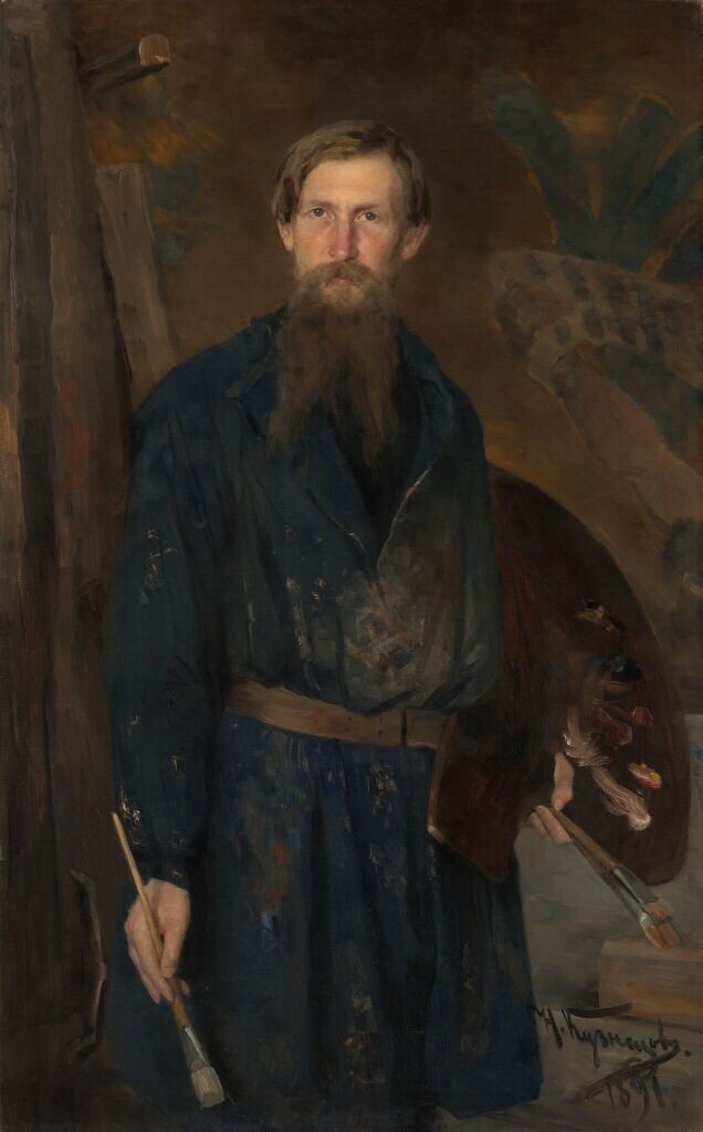 Николай Кузнецов. Портрет Виктора Васнецова, 1891