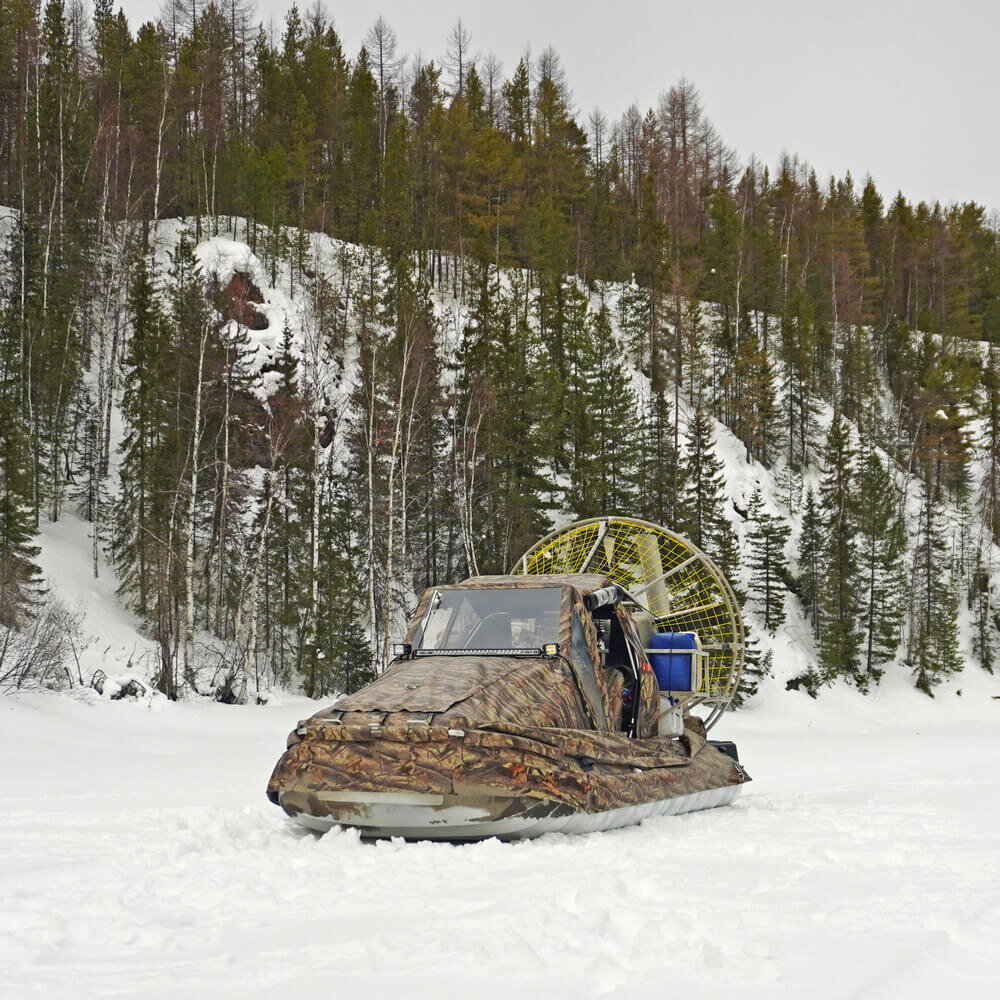 Зимний выезд с аэролодкой Берег