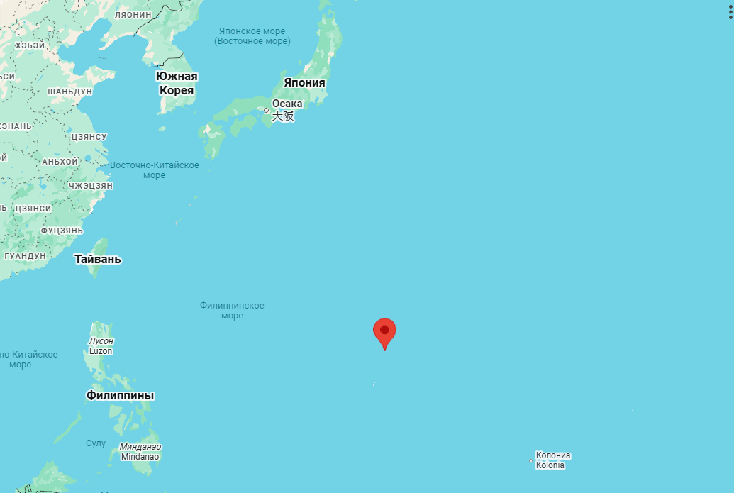 Остров Анатахан на карте