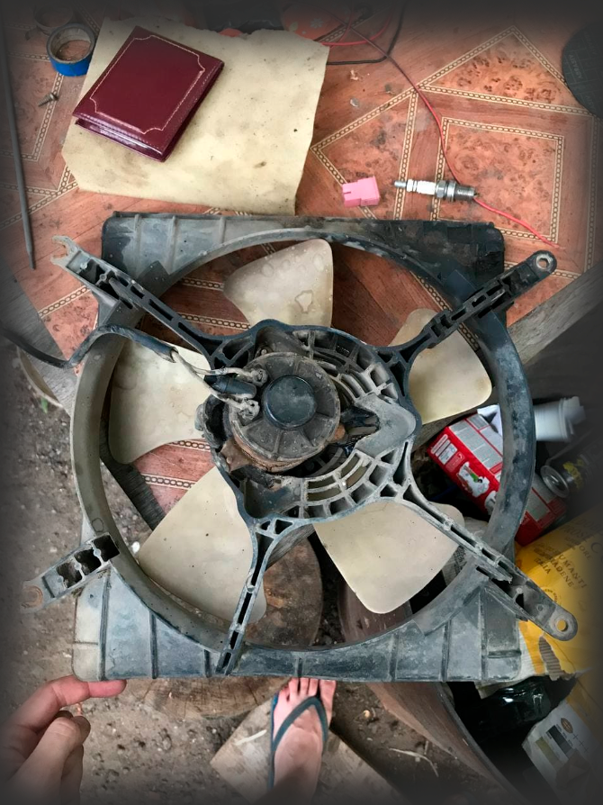 Неисправный вентилятор радиатора