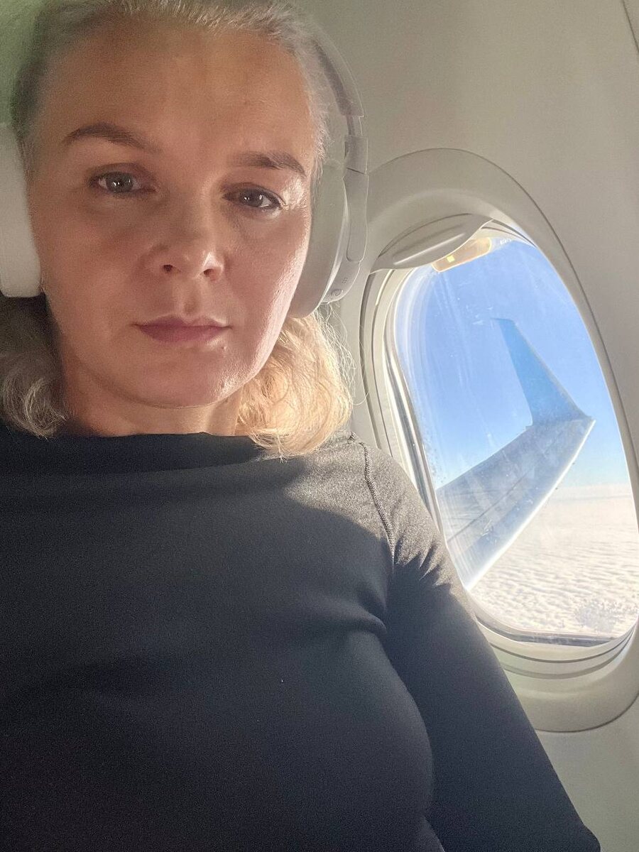 В самолете на пути в Волгоград