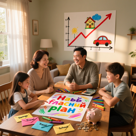 Деньги любят счёт, а дети — приключения! Превращаем скучный бюджет в семейную игру по достижению целей. Секрет не в количестве денег, а в умении ими управлять.