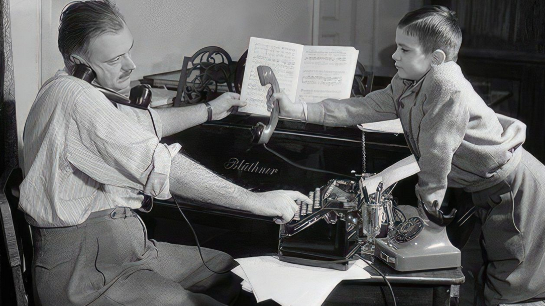 Никита с отцом Сергеем Владимировичем Михалковым