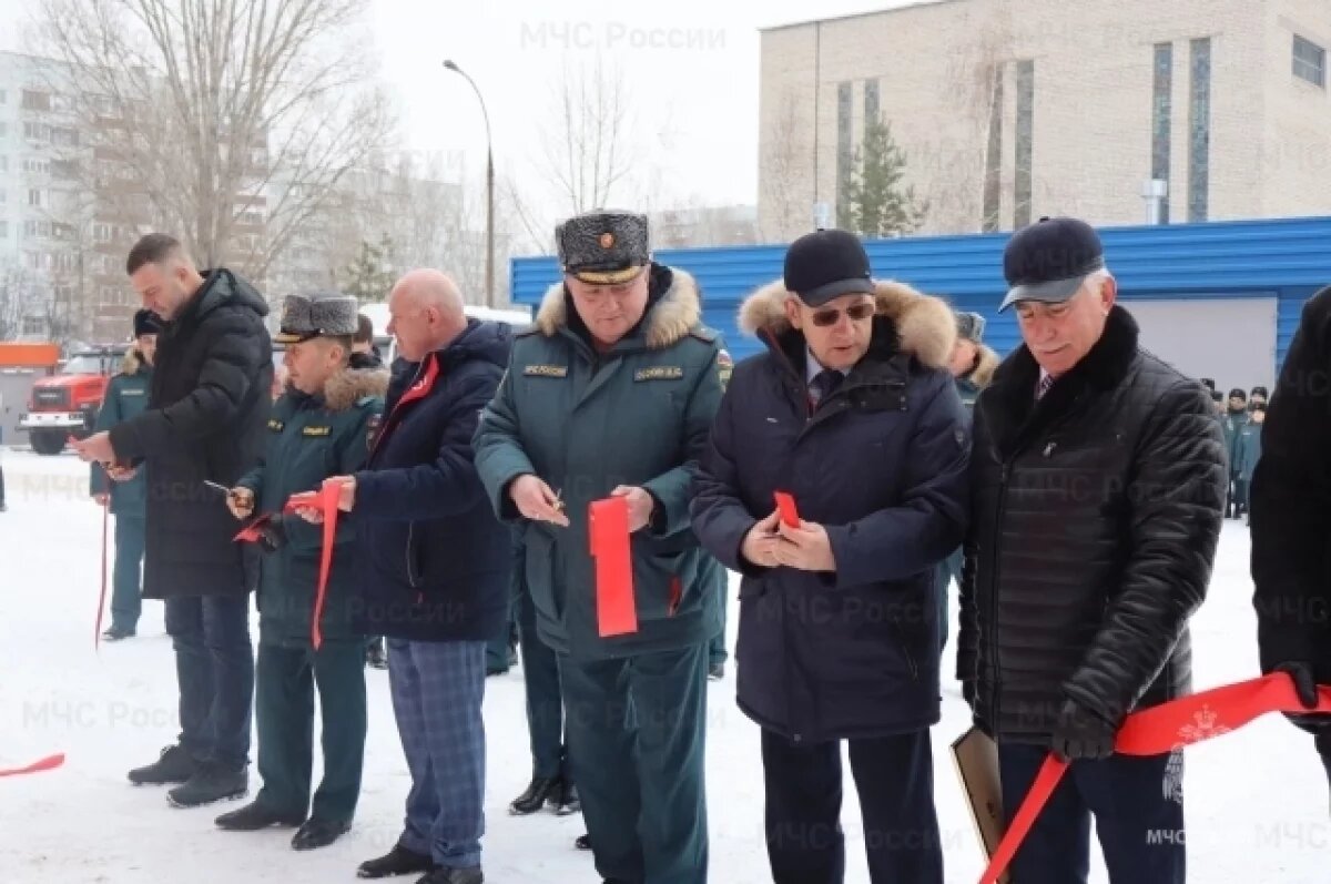    В Заволжском районе открыли обновлённую пожарно-спасательную часть
