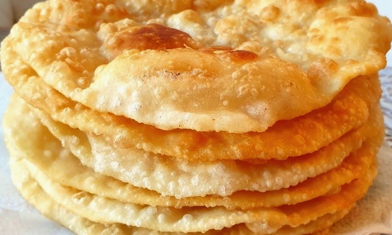 Лепешки на кипятке