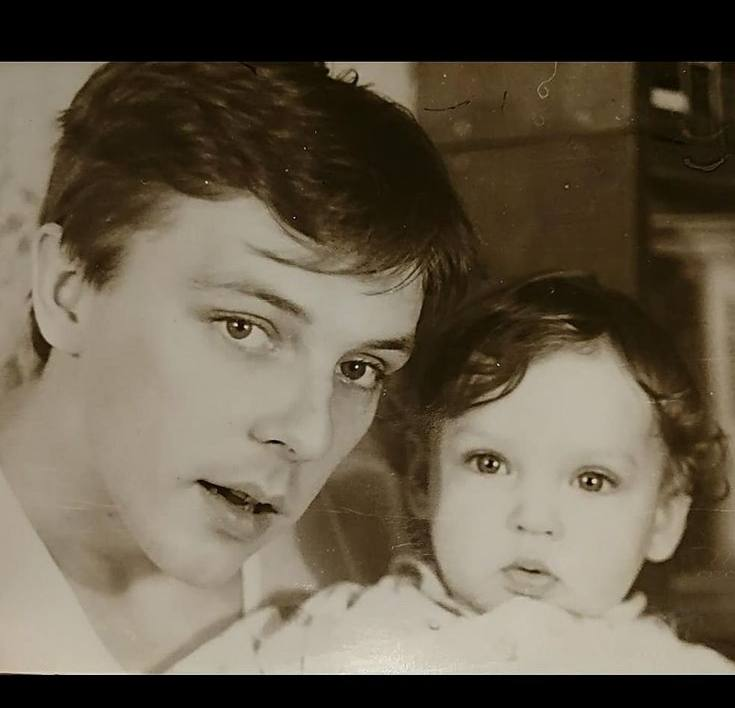 с отцом в детстве