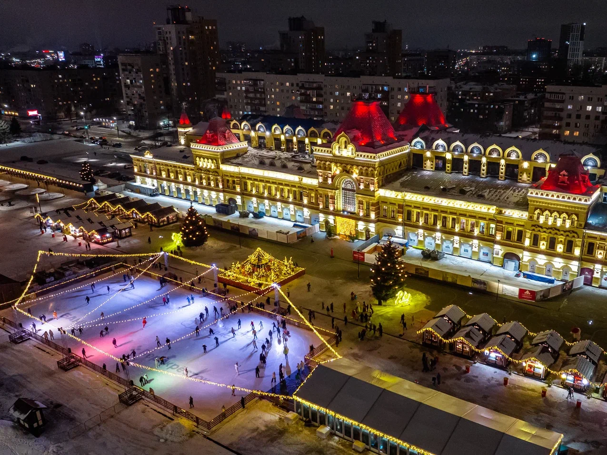 Нижегородская ярмарка зимой
