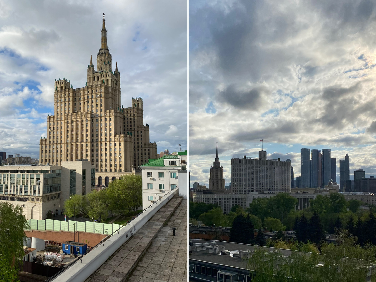Фото автора канала. Вид с крыши дома Наркомфина.