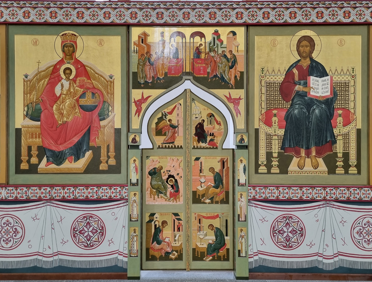 Комплекс икон Царских врат и икон Спаса и Богородицы