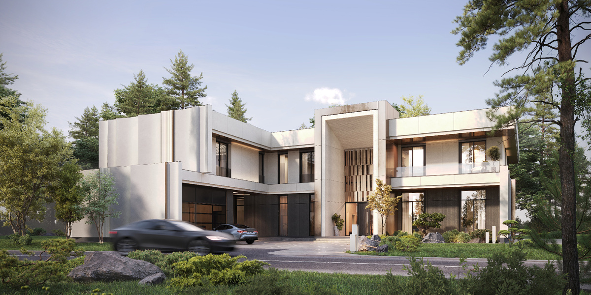 Вилла Vision. Рендеры: KNKO