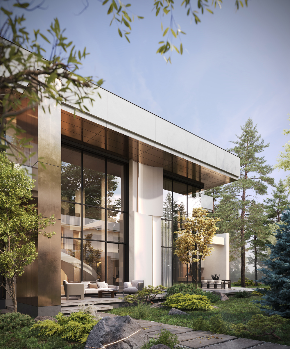 Вилла Vision. Рендеры: KNKO