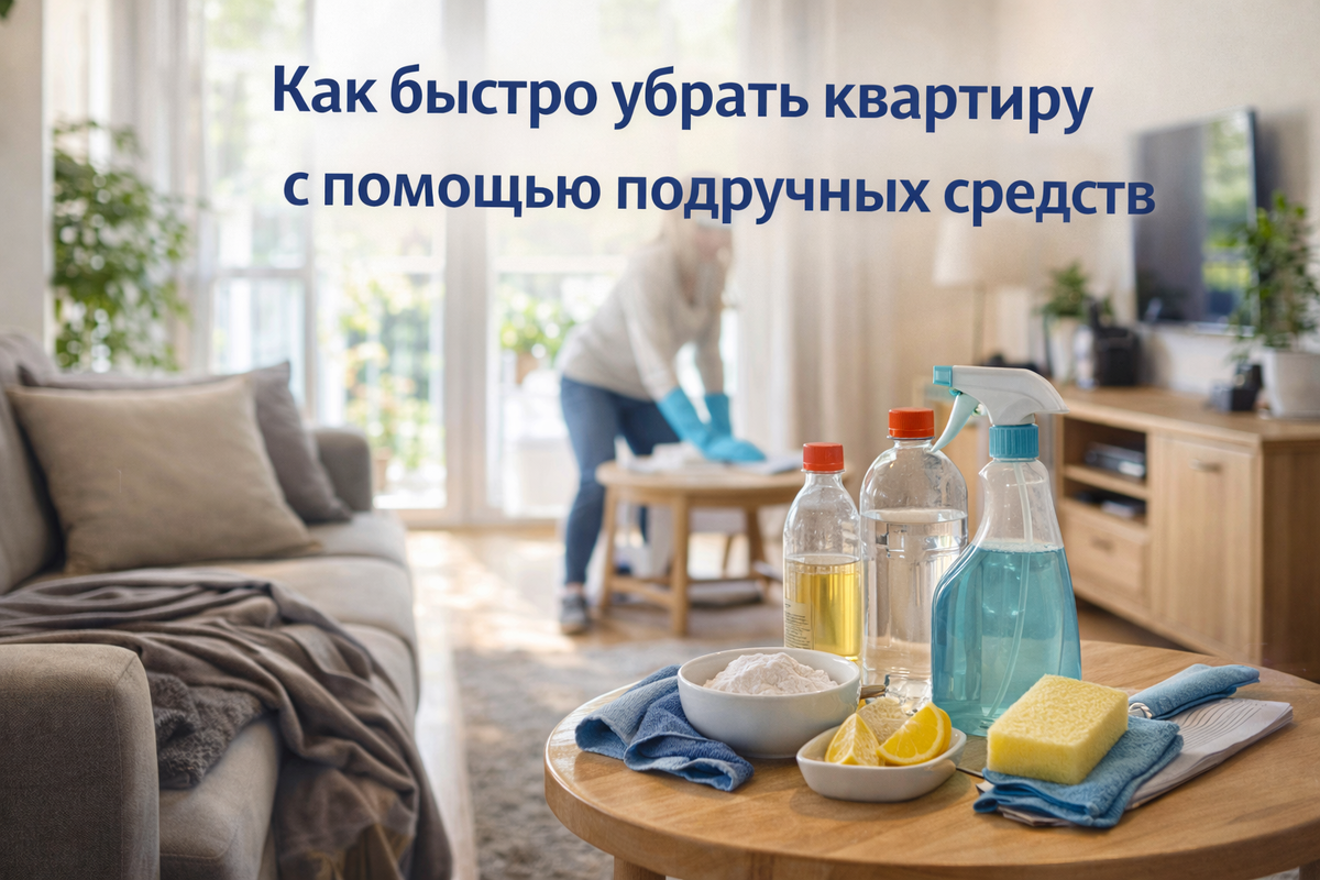 Как быстро убрать квартиру