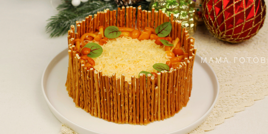 Новогодний салат "Грибная полянка": Займёт почётное место на праздничном столе