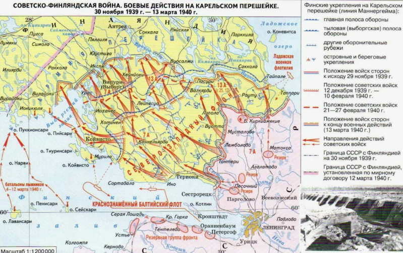 Карта боевых дейтсвий