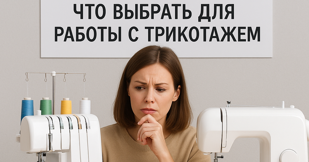 Оверлок или швейная машинка: что выбрать для работы с трикотажем