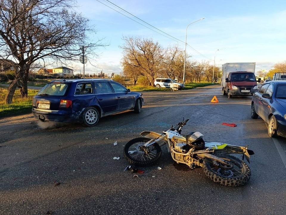    Место ДТП. Фото: УМВД Севастополя