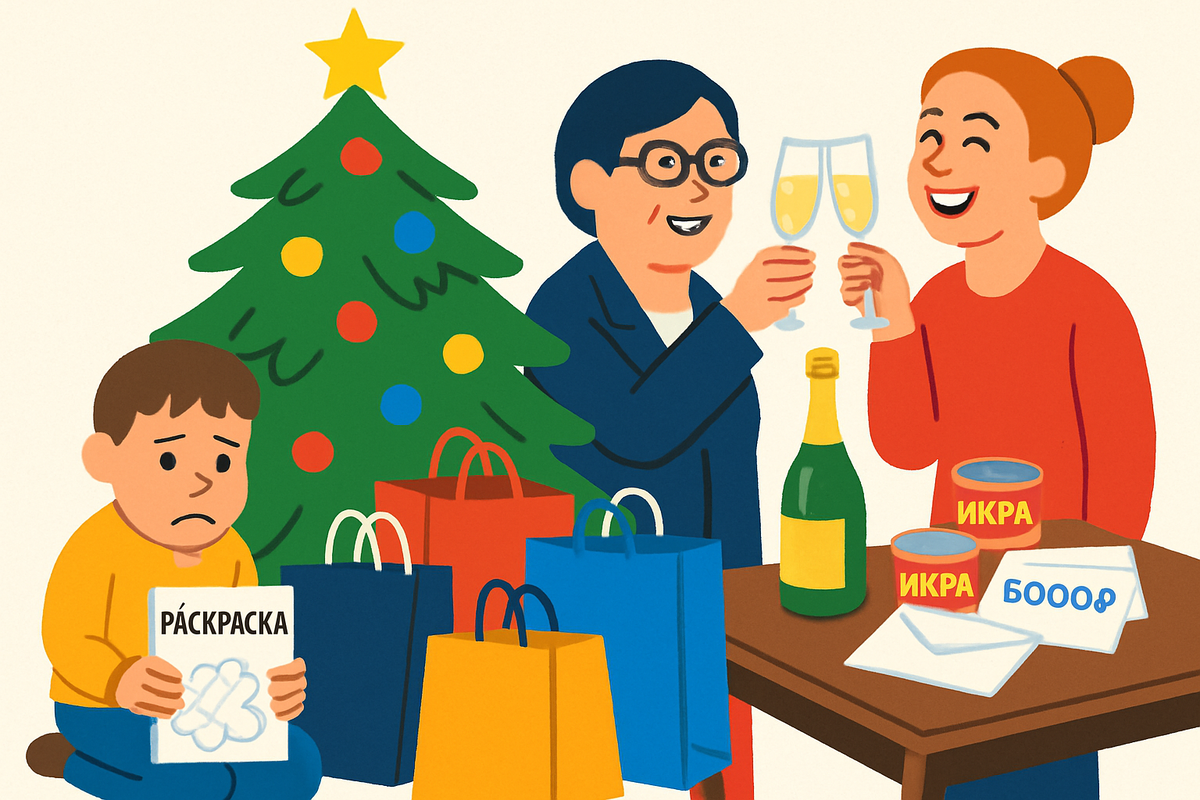 «Сдала 3500₽ на подарки детям. А купили икру заведующей и конверт воспитателю. Ребёнку — раскраску за 50₽!»