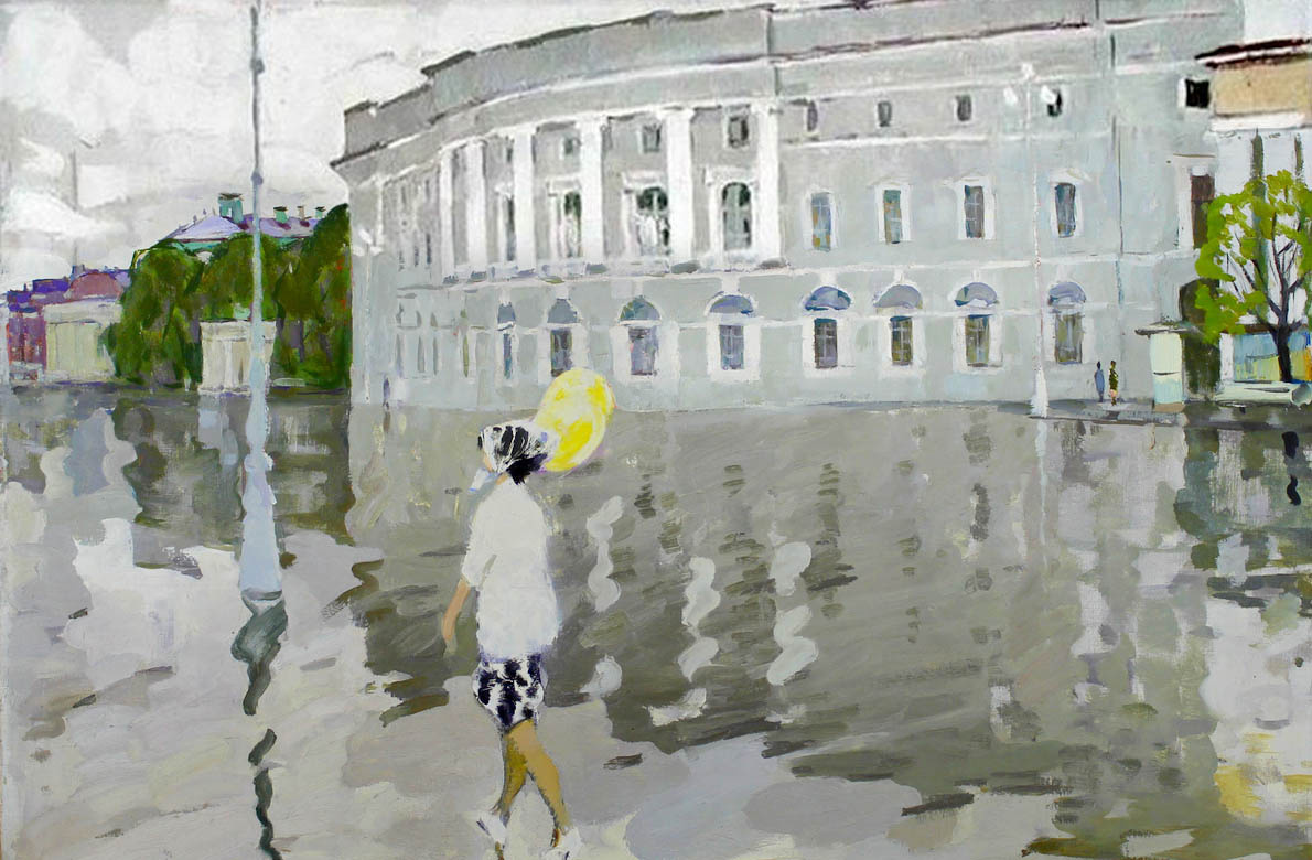 Борис Корнеев. «Мокрое утро», 1962г.