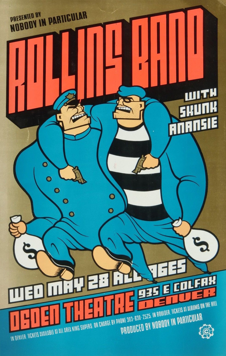 Афиша выступления Rollins Band (1997). Фото из открытых источников.