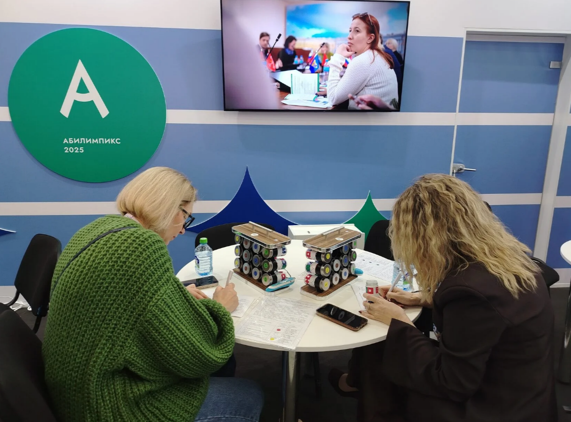 Мастер-класс на профориентационной площадке Национального чемпионата "Абилимпикс"