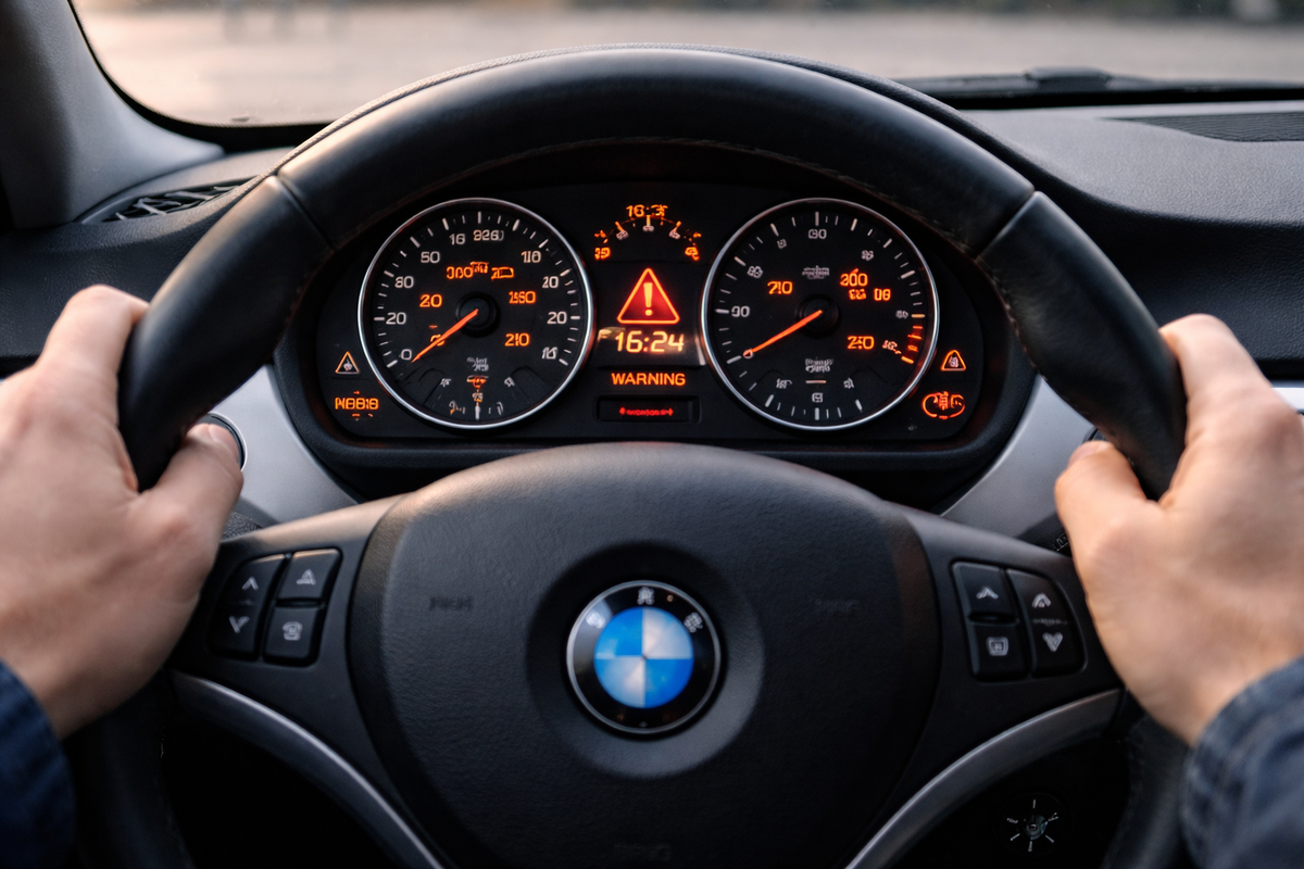 Приборная панель превратилась в новогоднюю елку — каждая лампочка кричит о своей беде
