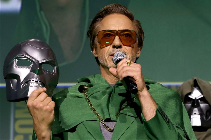 Роберт Дауни младший на презентации его в роли Доктора Дума