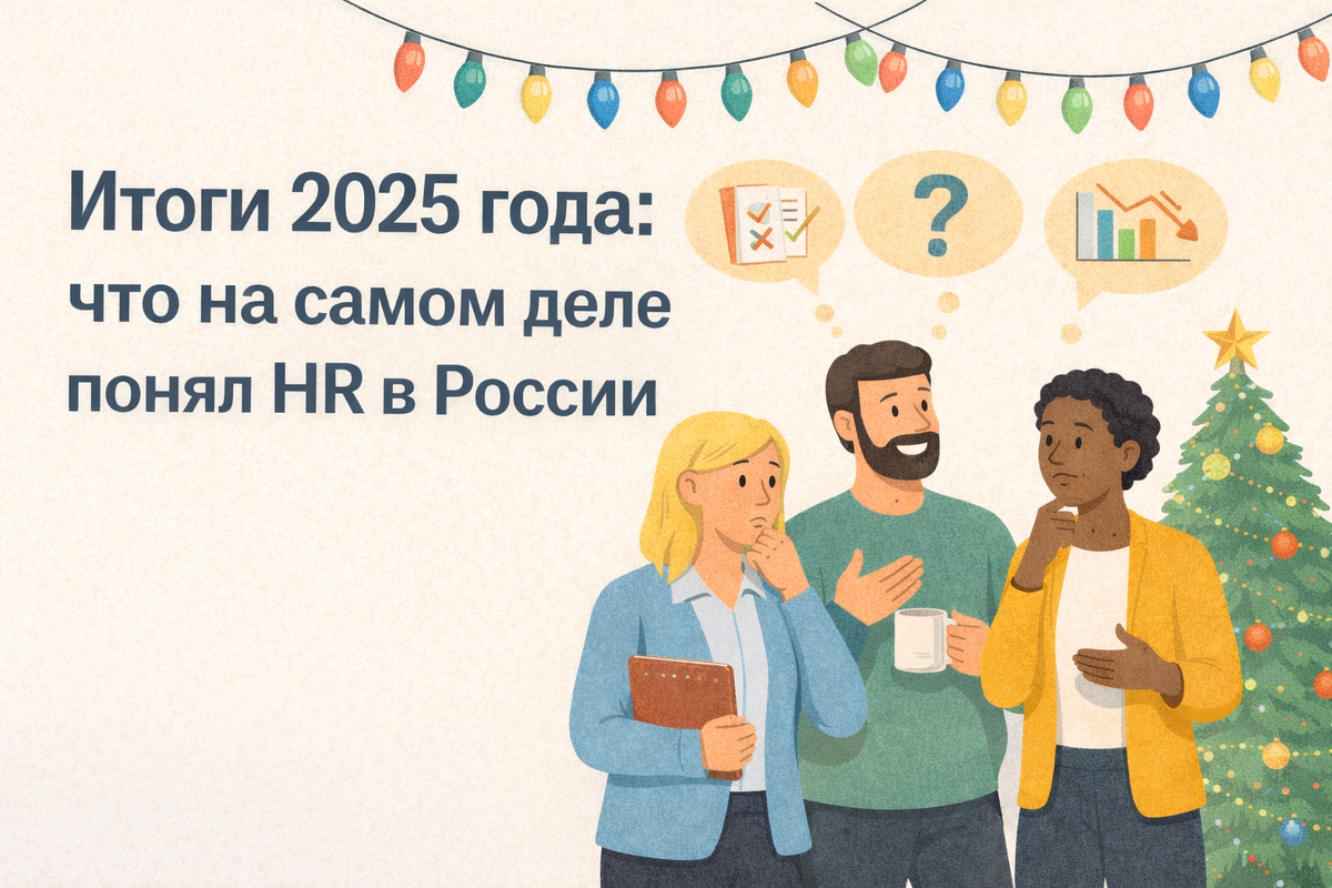 Итоги 2025 года для HR в России: кадровый голод, вовлечённость, обучение, HR-аналитика и доверие сотрудников. Что реально сработало, какие иллюзии развеялись и почему роль HR изменилась навсегда.