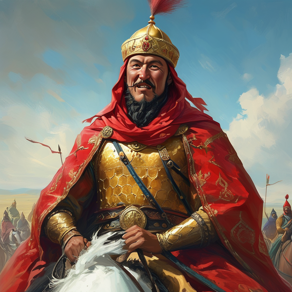 "Золотоордынский воин" Генерация по описанию, нейросеть Kolors