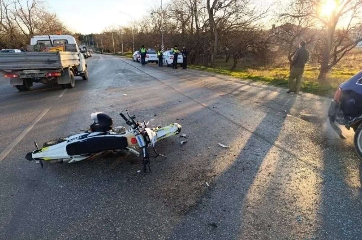    Мотоциклист пострадал в ДТП с автомобилем в Севастополе