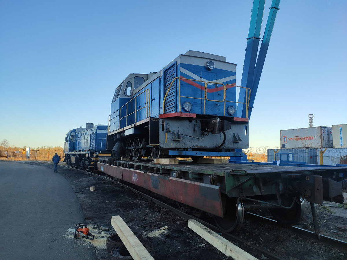 перевозка негабаритного груза тепловоза по жд