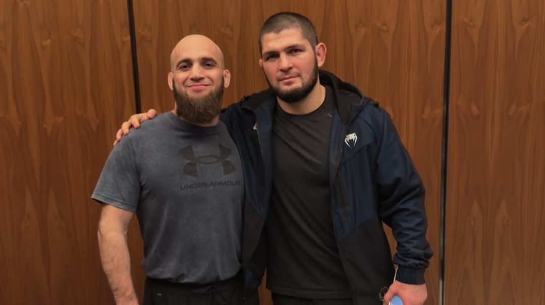    Мовлид Хайбулаев и Хабиб Нурмагомедов. соцсети