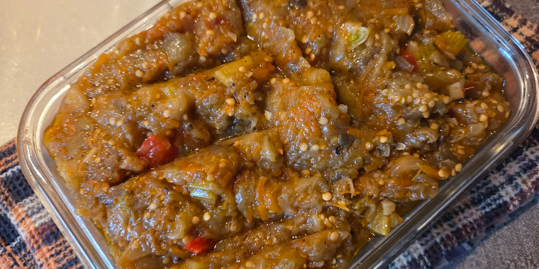 Замороженные баклажаны, а икра получается, как летом