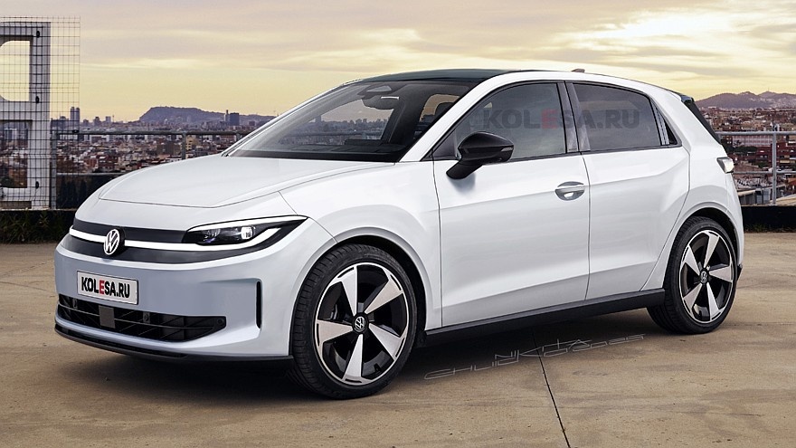    Рендер электрического Volkswagen ID. Polo