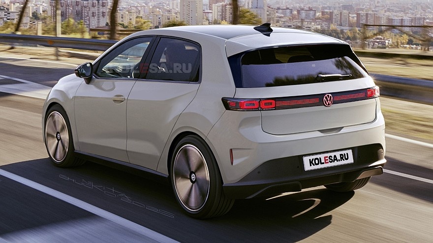    Рендер электрического Volkswagen ID. Polo