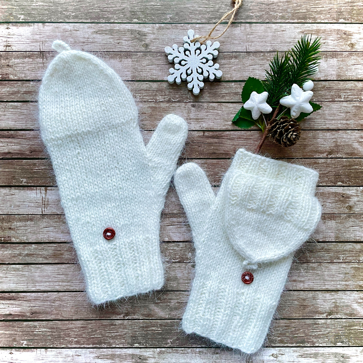 Варежки "Твист" - опис ание на сайте by-annike.ru