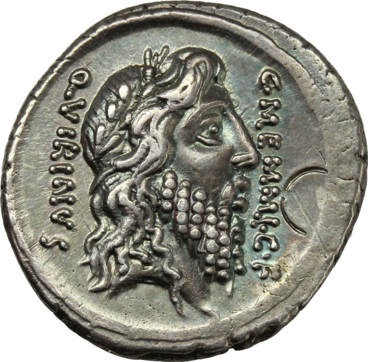 Рис. Динарий с изображением бога Квирина