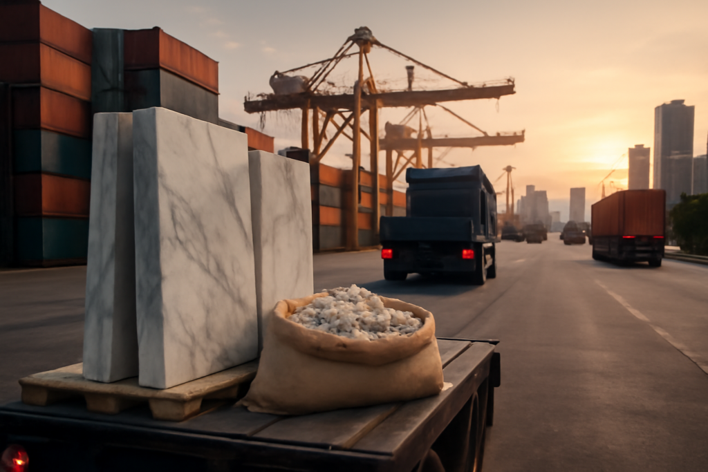    Грузоперевозки мрамора и ракушки: как избежать потерь? mrlogistic12