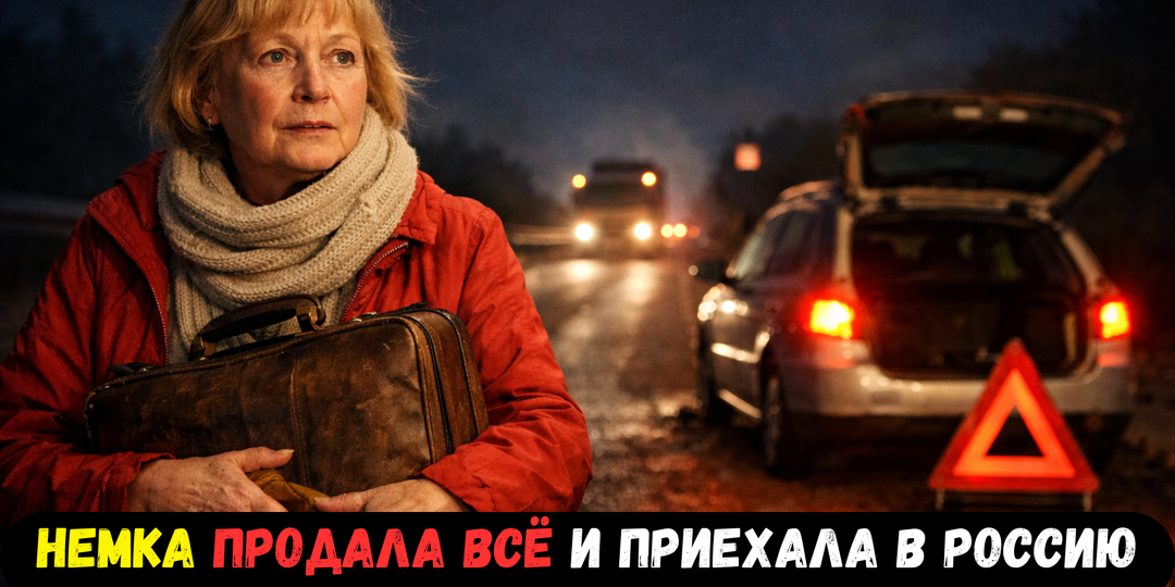 Немка в 69 лет продала всё, уехала из Германии и оказалась ночью на трассе под Тверью - она забыла дорогу дальше