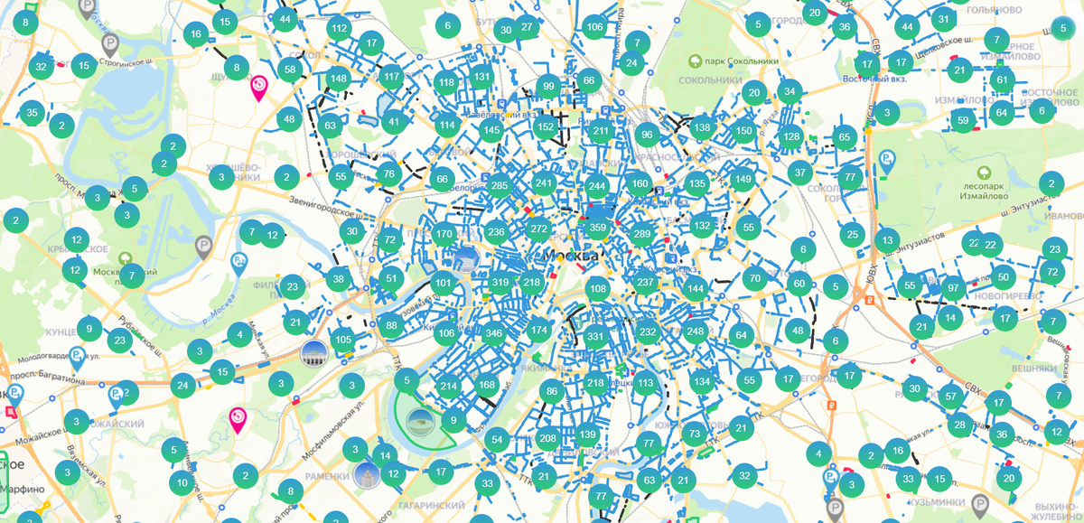Скрин сайта parking.mos.ru