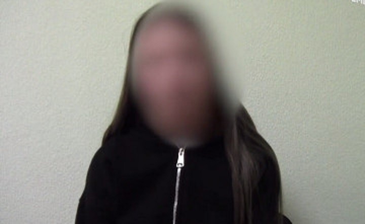    Задержанная студентка. Скриншот с видео ФСБ Придонье Газета