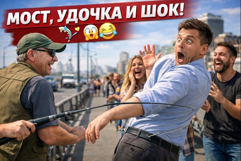КАК ТАК МОЖНО?! Рыбак зацепил прохожего 😆🧍‍♂️